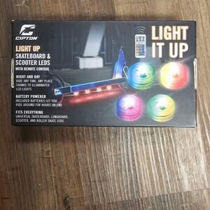 Copied - Cipton LED Skateboard Lights 4 Pack Remote Control Included NWT